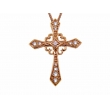 Diamond cross necklace