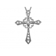 Picture of Diamond cross necklace