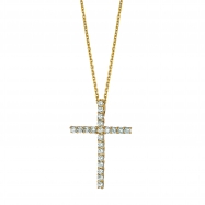 Picture of Diamond cross necklace