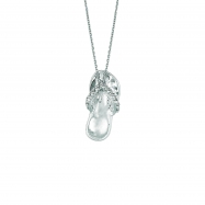 Picture of Diamond flip flop necklace