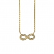 Diamond infinity necklace