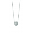 Diamond round necklace