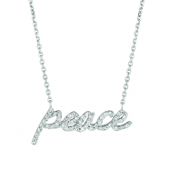 Picture of Diamond peace necklace