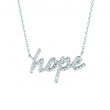 Diamond hope necklace