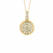 Diamond round necklace