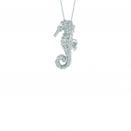 Picture of Diamond seahorse necklace