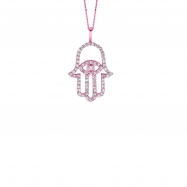 Picture of Diamond hand of god necklace