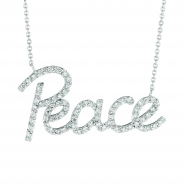 Picture of Diamond peace necklace