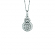 Diamond round necklace