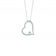 Picture of Diamond small heart necklace