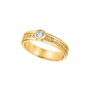 Picture of Diamond Solitaire Ring, 14K Yellow Gold