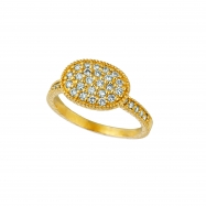 Picture of Diamond oval shape ring