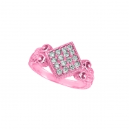 Picture of Diamond square shape ring