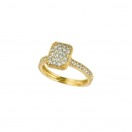 Picture of Diamond rectangular shape ring