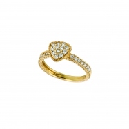 Picture of Diamond triangular shape ring