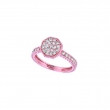 Diamond octagonal shape ring