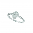 Diamond oval ring