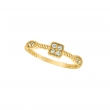 Diamond square & marquise shape ring