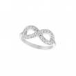 Diamond infinity ring