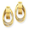 14k Polished Fancy Post Earrings