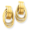 14k Polished Fancy Post Earrings