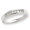 14k White Gold AA Diamond wedding band