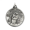 Sterling Silver Antiqued Ecce Homo Medal