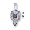 14KW Family Jewelry Diamond Semi-Set Pendant