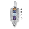 14KW Family Jewelry Diamond Semi-Set Pendant