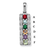 14KW Family Jewelry Diamond Semi-Set Pendant