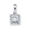 14KW Family Jewelry Diamond Semi-Set Pendant