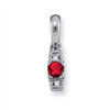 14KW Family Jewelry Diamond Semi-Set Pendant