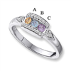 14KW Family Jewelry Diamond Semi-Set Ring