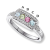 14KW Family Jewelry Diamond Semi-Set Ring