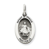 Sterling Silver Antiqued Infant of Prague Medal