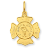 24k Gold-plated Sterling Silver Saint Florian Fireman