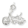 Sterling Silver Motorcycle Charm