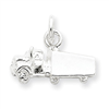 Sterling Silver Semi with Trailer Charm