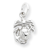 Sterling Silver Marine Corps Emblem Charm