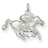 Sterling Silver Race Horse Charm