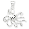 Sterling Silver Octopus Charm