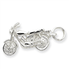 Sterling Silver Motorcycle Charm