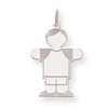 Sterling Silver Kid Charm