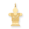 Gold-plated Sterling SilverKid Charm