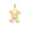 Gold-plated Sterling SilverKid Charm