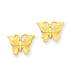 14K Diamond-cut Butterfly Earrings