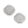 Sterling Silver & CZ Fancy Polished Post Earrings