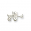 Sterling Silver Baby Carriage Charm