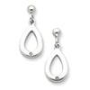 SS White Ice .01ct. Diamond Earrings