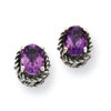 Sterling Silver 1.50Amethyst Earrings